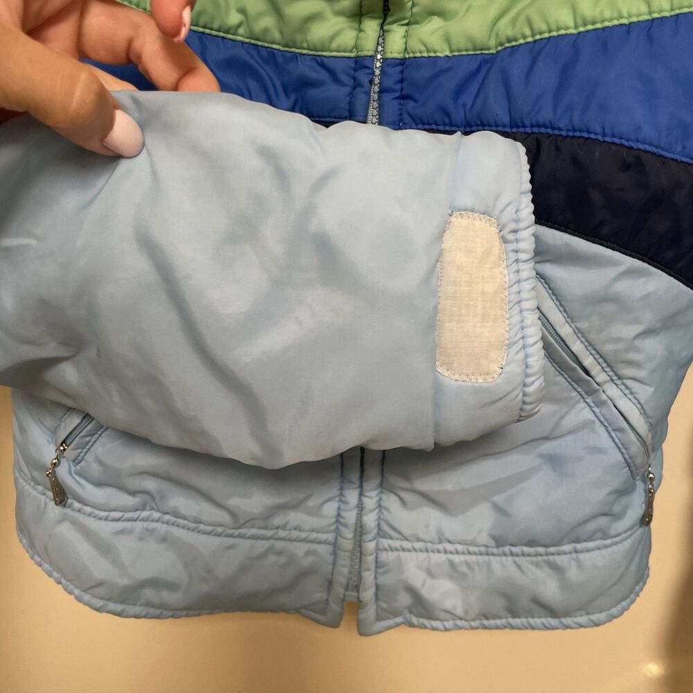 Vintage Smuggler Ski Jacket Puffer Small Snow Coat Rainbow 70s Winter - Picture 3 of 12